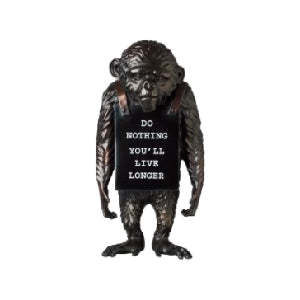 Monkey Sign Bronze Sculpture | Banksy – ARTELLI