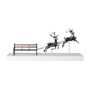 Park Bench Reindeer (Color Ver.) | Banksy